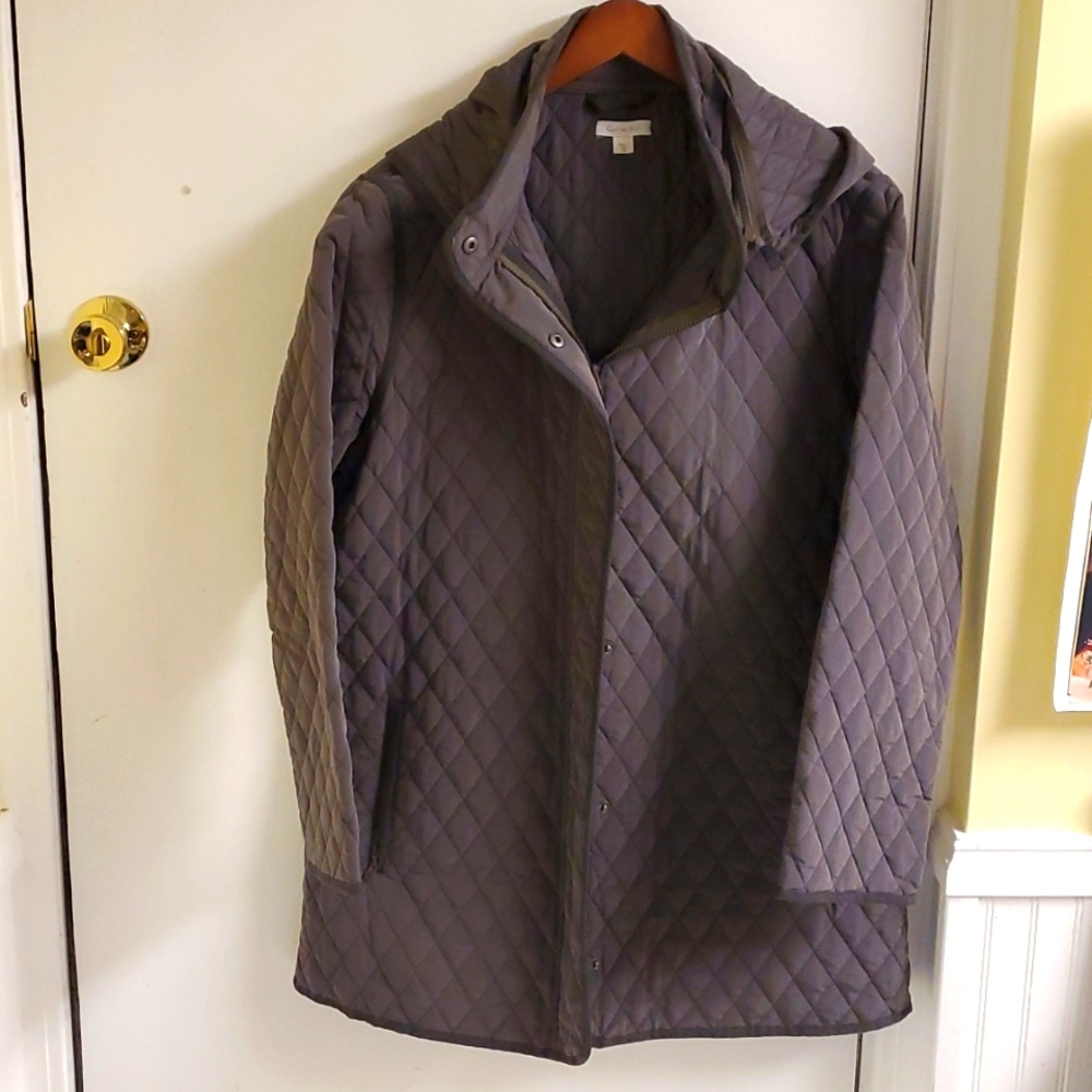 Garnet Hill Quilted Car Coat